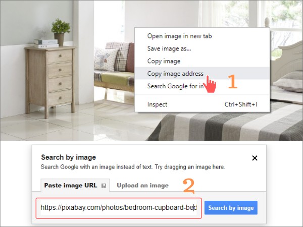 search Google with an image url