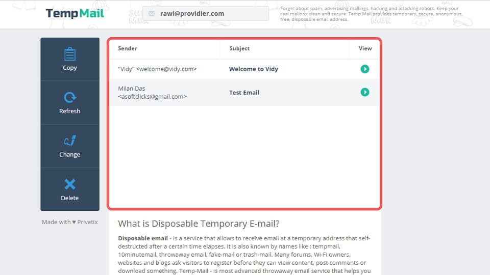 temporary email address, temp email address, temporary email generator