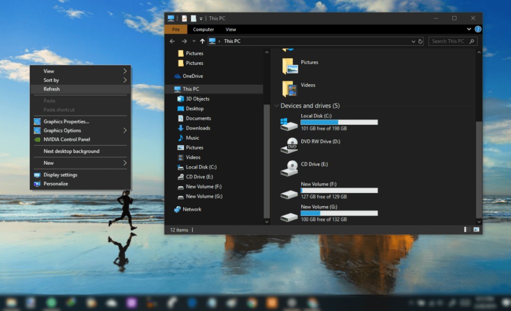 turn on dark mode windows 10, windows 10 dark theme, enable dark theme in windows 10, windows 10 dark theme file explorer