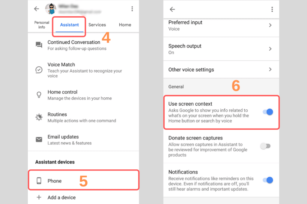 enable screenshot on google assistant, google assistant screenshot settings