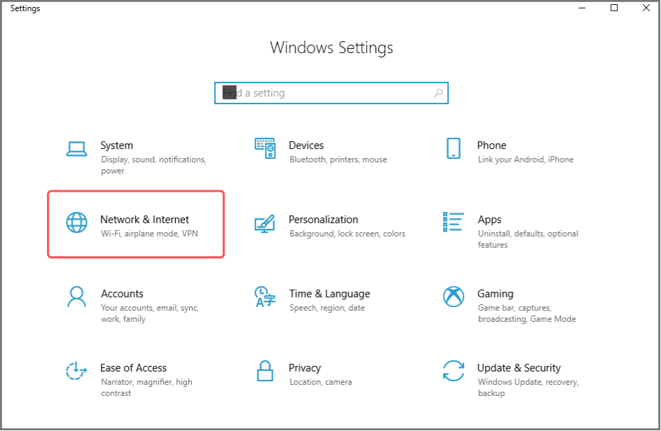 set up file sharing in Windows 10