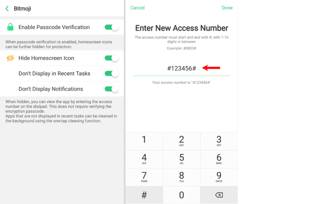 lock apps in oppo with password