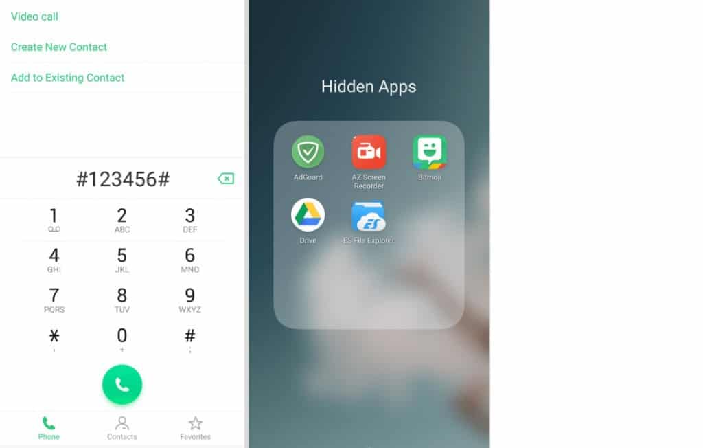 how to unhide apps in oppo