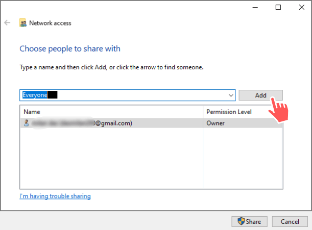 Share a Folder Without Creating Homegroup