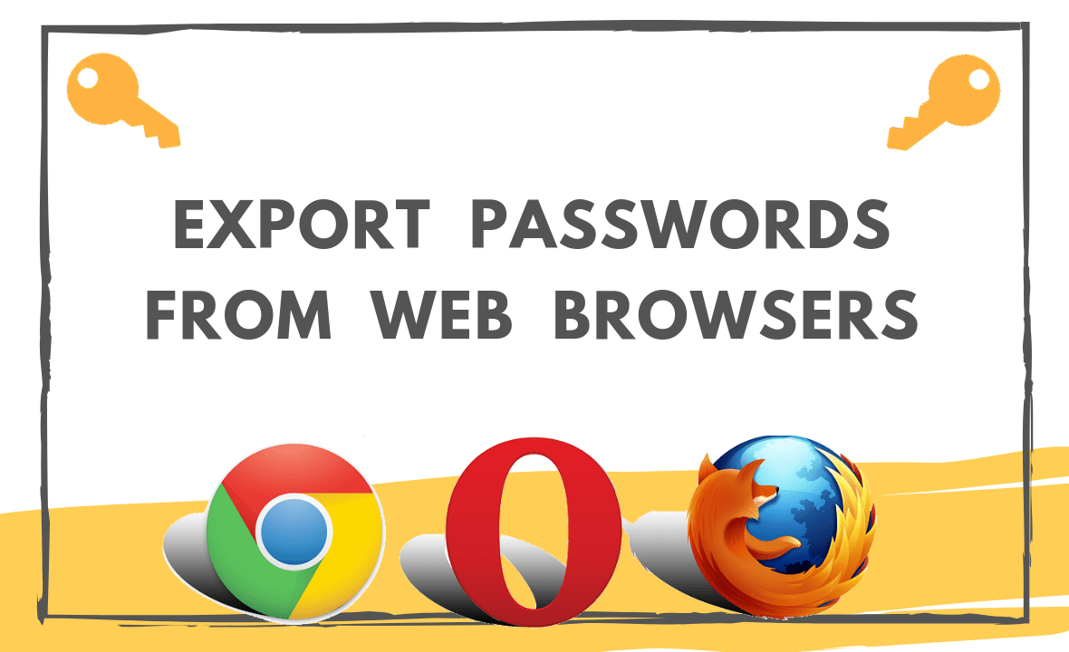 export passwords from web browsers
