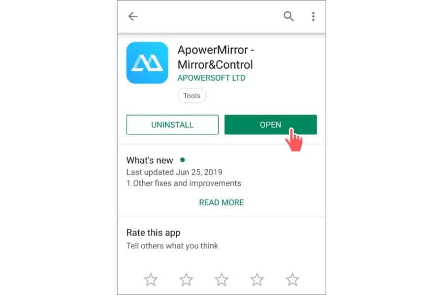 install ApowerMirror app