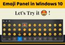 Use emoji using keyboard in Windows 10