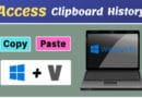 access clipboard history windows 10