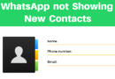 new contacts not showing up in whatsapp