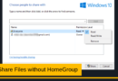 share files on windows 10 over network without homegroup