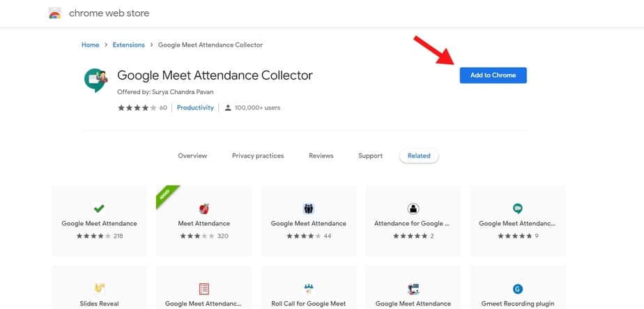google meet attendance collector