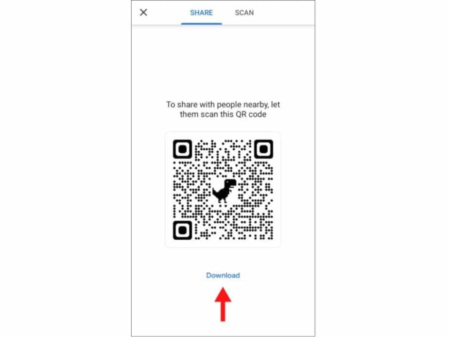 qr code chrome android