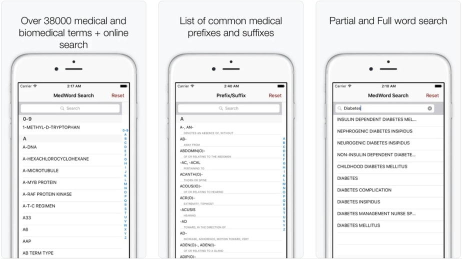 medical terminology app for iphone