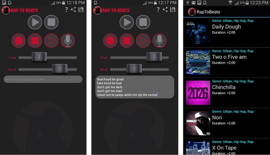 rap app for android, app for rapping