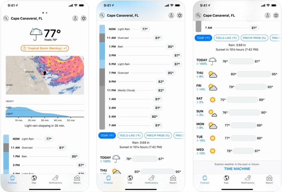 weather app uk iphone