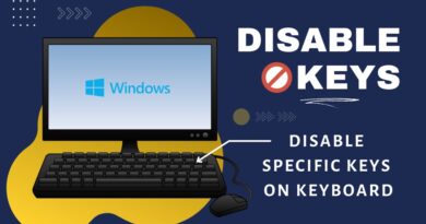 windows disable keyboard key