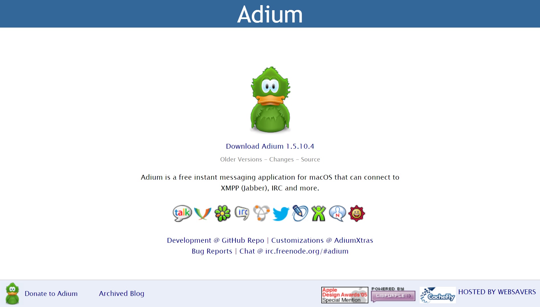 Adium - free instant messaging app for macOS
