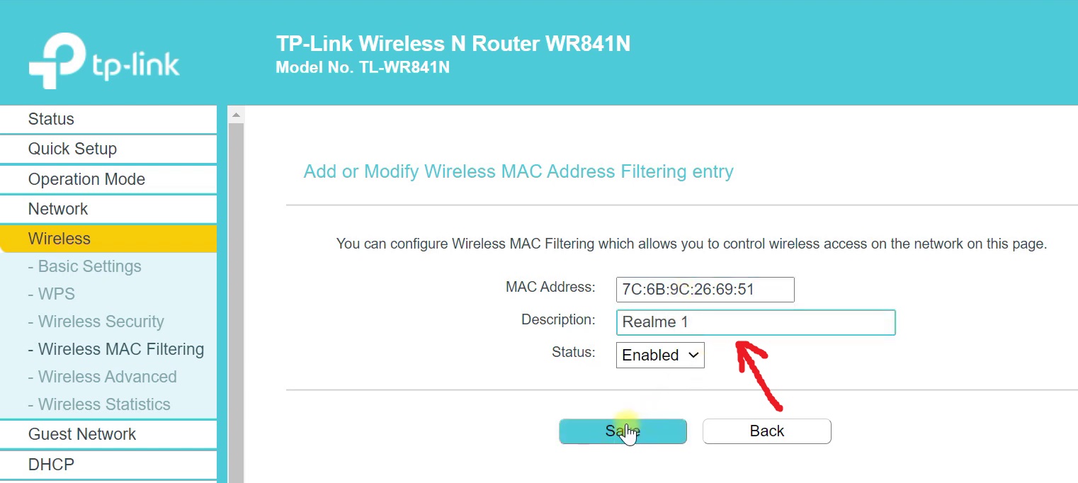 block unknown wifi user in tp-link router