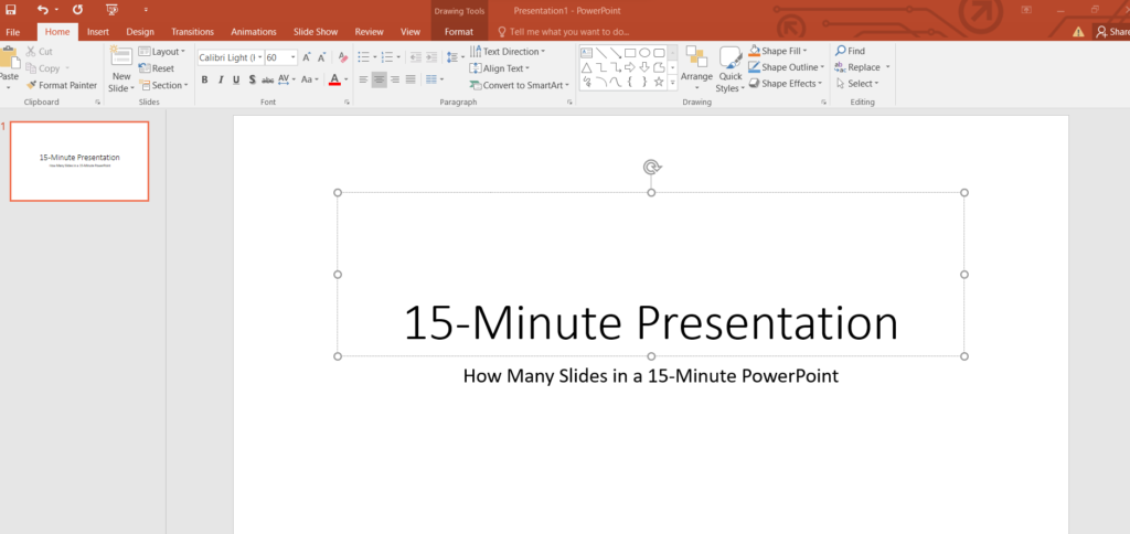 powerpoint presentation 15 minutes