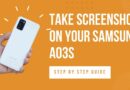 How to Screenshot on Samsung A03s