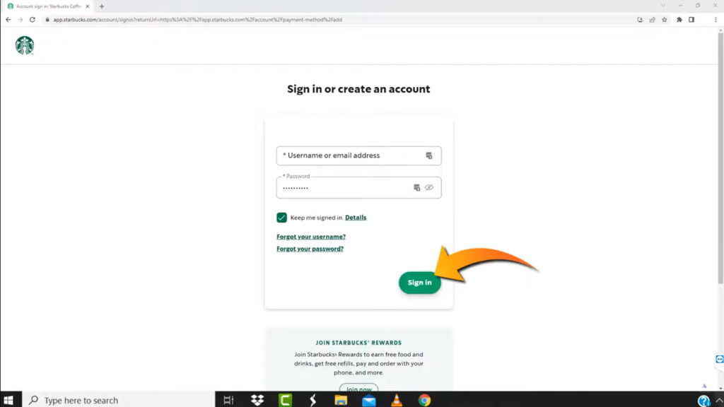 How to Change Email on Starbucks App - Sign in to your account